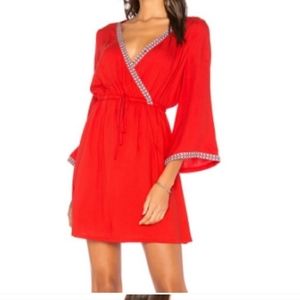 JACK by BB DAKOTA Klea Red Bell Sleeve Mini Dress